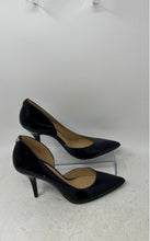 Load image into Gallery viewer, Michael Kors Womens Black Leather Slip-On Stiletto D'Orsay Heels Size 7M
