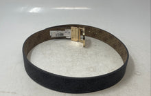 Load image into Gallery viewer, Guess Womens Black Gray Noelle Signature Print Adjustable Reversible Belt Size S
