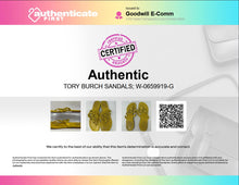 Load image into Gallery viewer, Authentic Tory Burch Womens Miller Yellow Leather Open Toe Thong Sandals Sz 7.5M
