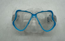 Load image into Gallery viewer, Zeeporte Blue Black 4 Piece Swim Fins Mask Tempered Glass Gear Snorkel Set
