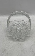 Load image into Gallery viewer, Bohemia Clear Crystal Hand Cut Candy Basket Made In Czech Republic
