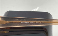 Load image into Gallery viewer, Authentic Versace Women's Silver-Tone Brown Frame Crystal Glasses
