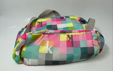 Load image into Gallery viewer, Kipling Kids Multicolor Geometric Zipper Adjustable Strap Top Handle Backpack
