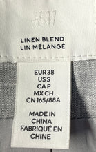 Load image into Gallery viewer, H&amp;M Womens Gray Linen-Blend Sleeveless Pockets 6-Button Vest Size Small
