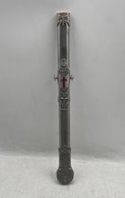 Load image into Gallery viewer, Silver-Tone Red Cross Design Metal Short Sword Case Collectible With Sheath

