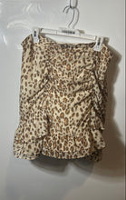 Load image into Gallery viewer, Express Womens Multicolor Animal Print Side Zip Ruffle Mini Skirt Size 14
