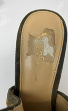 Load image into Gallery viewer, Michael Kors Womens Louise Green Suede Studded Block Mules Heels Size 7 M

