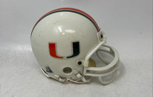 Load image into Gallery viewer, Riddell Speed White Red Black Miami Hurricanes Football Helmet Size Mini
