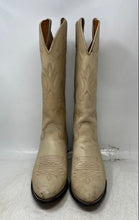 Load image into Gallery viewer, Imperial Womens Beige Leather Round Toe Pull-On Block Knee High Boots Size 7.5 M
