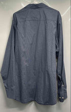 Load image into Gallery viewer, Banana Republic Mens Blue Micro Check Soft Wash Button-Up Shirt Size 2XL
