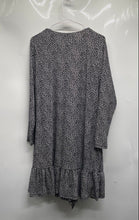 Load image into Gallery viewer, Michael Kors Womens Black White Leopard Tiered Fit &amp; Flare Dress Size 1X
