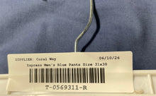 Load image into Gallery viewer, Express Mens Blue Flat Front Slash Pocket Tapered Leg Chino Pants Size 31x30
