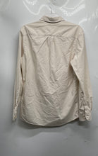 Load image into Gallery viewer, Zara Mens Beige Cotton Long Sleeve Collared Button-Up Shirt Size Medium
