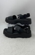 Load image into Gallery viewer, Melissa Womens Kick Off Black Open Toe Adjustable Strap Platform Sandals Size 9
