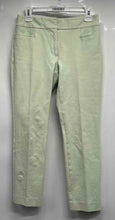 Load image into Gallery viewer, Ann Taylor Womens Light Green Flat Front Pockets Regular Fit Ankle Pants Size 2
