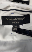 Load image into Gallery viewer, Banana Republic Mens White Printed Standard Fit Collared Button-Up Shirt Size XL
