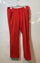 Load image into Gallery viewer, New York &amp; Company Womens Red Stretch Flat Front Pockets Ankle Pants Size 10
