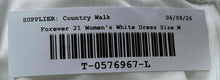 Load image into Gallery viewer, Forever 21 Womens White Back Zipper Long Sleeve Cocktail Bodycon Dress Size M
