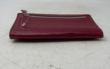 Load image into Gallery viewer, Unbranded Womens Red Genuine Leather Credit Card Slots Trifold Wallet

