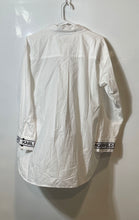 Load image into Gallery viewer, Karl Lagerfeld Womens White Long Sleeve Collared Button-Up Shirt Size Medium

