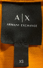 Load image into Gallery viewer, Armani Exchange Mens Orange Short Sleeve Collared Regular Fit Polo Shirt Size XS
