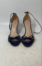 Load image into Gallery viewer, Kate Spade New York Womens Blue Front Bow Wedge Ankle Strap Heels Size 7.5B
