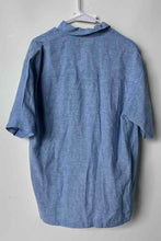 Load image into Gallery viewer, Tommy Bahama Mens Blue Short Sleeve Spread Collar Button-Up Shirt Size M

