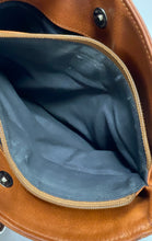 Load image into Gallery viewer, M. London Womens Brown Leather Inner Pockets Travel Shoulder Handbag
