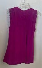 Load image into Gallery viewer, Banana Republic Womens Purple Sleeveless Back Button Blouse Top Size Medium
