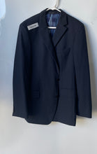 Load image into Gallery viewer, Hugo Boss Mens Black Long Sleeve Pockets Notch Lapel Two-Button Blazer Size 46L
