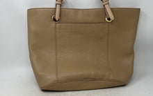 Load image into Gallery viewer, Michael Kors Womens Beige Leather Inner Pocket Double Handle Tote Handbag
