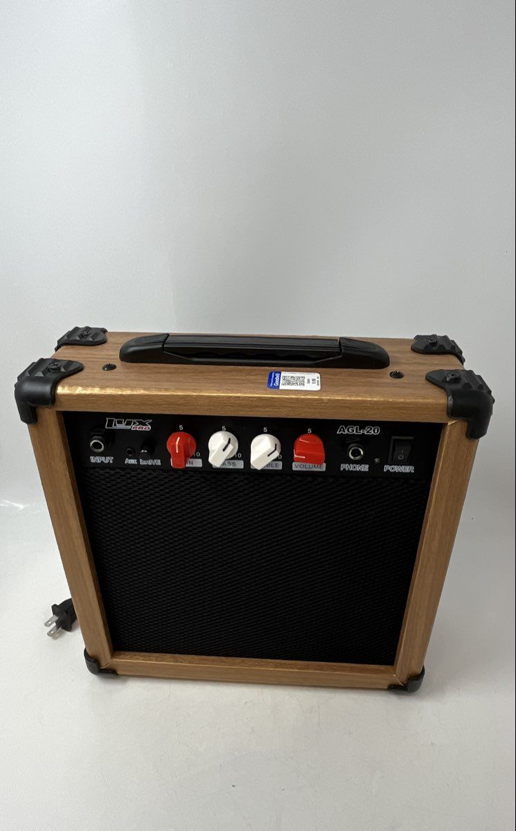 Lux Pro Model AGL-20 Black Brown Guitar Amplifier Not Tested