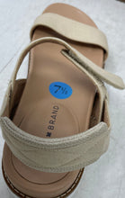 Load image into Gallery viewer, Lucky Brand Womens Iadan Beige Hook &amp; Loop Platform Slingback Sandals Size 7.5M
