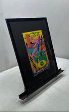 Load image into Gallery viewer, Nasdaq Signed By Artist Seeman Colorful Geometric Abstract Framed Art Print
