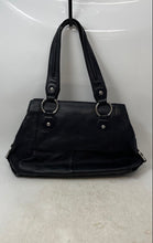 Load image into Gallery viewer, Antonio Melani Womens Black Leather Inner Pockets Travel Mini Shoulder Handbag
