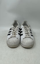 Load image into Gallery viewer, Adidas Mens Superstar C77124 White Black Leather Low Top Sneakers Shoes Size 10
