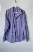 Load image into Gallery viewer, Calvin Klein Mens Purple Plaid Long Sleeve Collared Button-Up Shirt Size XXL
