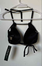 Load image into Gallery viewer, La Blanca Womens Black Island Goddess Halter Neck Swim Bikini Top Size 6 w/ Tag
