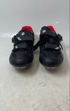 Load image into Gallery viewer, Peloton Unisex Black Red Leather Hook And Loop Cycling Shoes Size EUR 40
