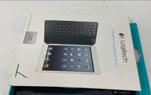 Load image into Gallery viewer, Logitech Ultra Thin Bluetooth Keyboard For iPad Mini Not Tested
