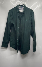 Load image into Gallery viewer, Original Penguin Mens Green Long Sleeve Collared Button-Up Shirt Size M
