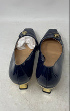 Load image into Gallery viewer, Muikecors Womens Blue Square Toe Slip-On Kitten Pump Shoes Size 11.5
