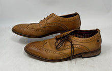 Load image into Gallery viewer, Base London Mens Motif Brown Leather Wingtip Brogue Dress Shoes Size EUR 41
