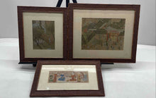 Load image into Gallery viewer, Set Of 3 Pcs Smith's Multicolor Square Framed Art Gallery Picture Painting
