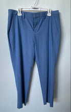 Load image into Gallery viewer, Express Mens Light Blue Wrinkle Resistant Stretch Slim Fit Dress Pants Sz 33x30
