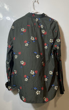 Load image into Gallery viewer, Banana Republic Mens Green Floral Print Slim Fit Button-Up Shirt Size Large
