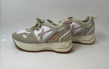 Load image into Gallery viewer, W6YZ Womens Anny White Pink Beige Lace-Up Platform Sneakers Shoes Size 8

