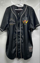 Load image into Gallery viewer, Black Pike Mens Black Short Sleeve Button Front Baseball Jersey Size 2XL
