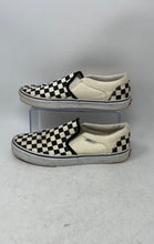 Load image into Gallery viewer, Vans Mens Classic Slip-On Black White Check Round Toe Sneaker Shoes Size 8.5
