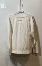 Load image into Gallery viewer, Karl Lagerfeld Womens White Long Sleeve Round Neck Pullover Sweater Size XL
